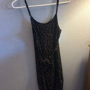 Elegant Black Floral Dress